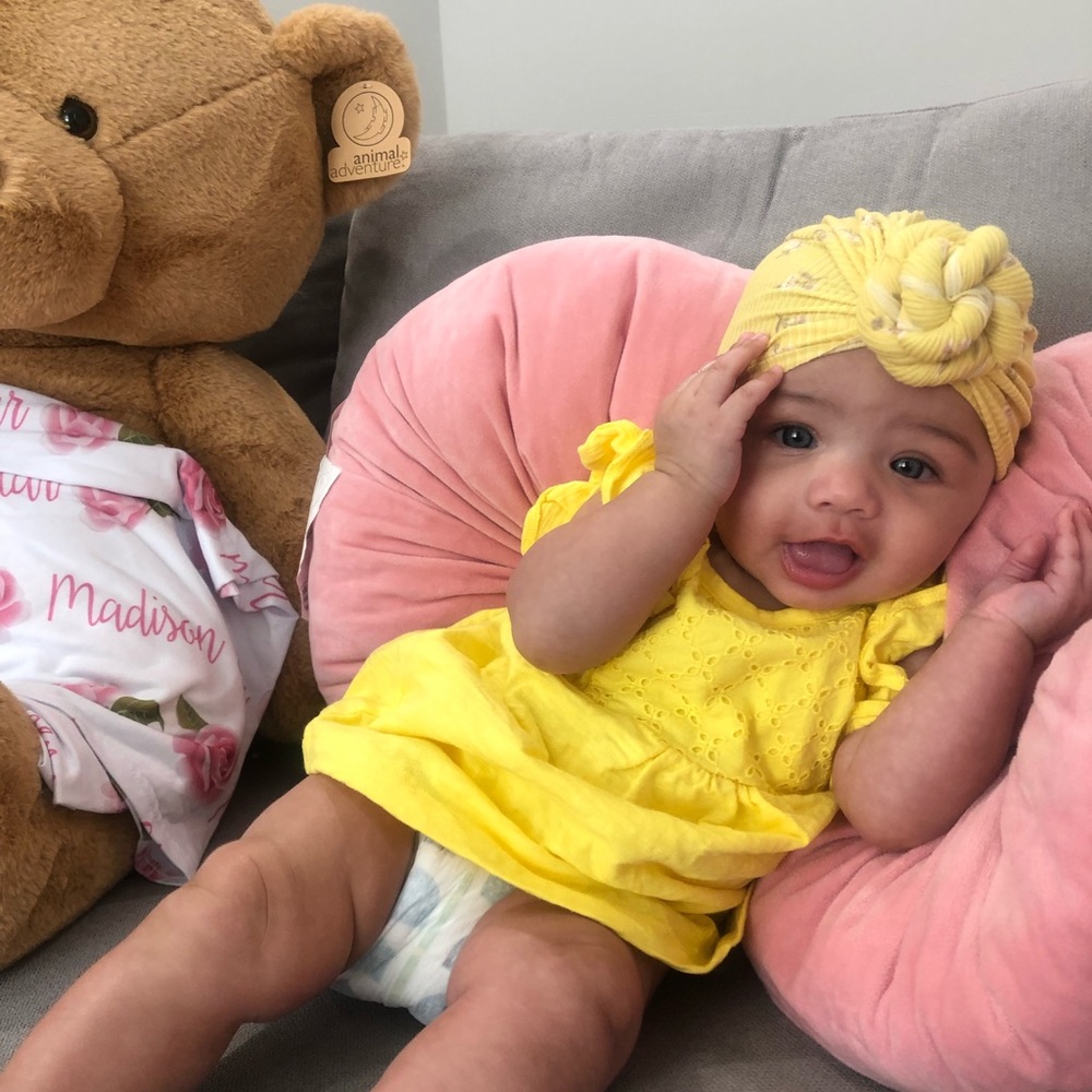 Yellow Floral Turban